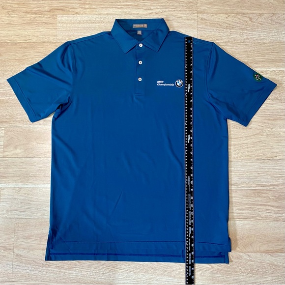 Peter Millar x Conway Farms Polo Men’s Large Blue BMW Championship Golf Shirt - Picture 6 of 10